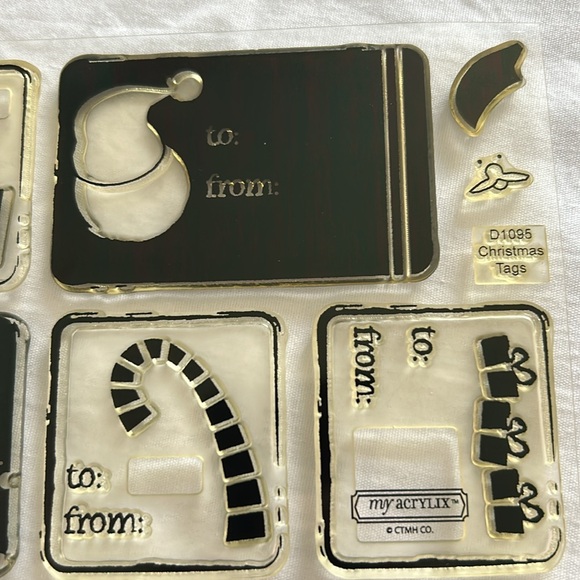 Christmas Tags D1095 stamp set - Picture 4 of 8